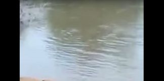 Passando por dentro do rio