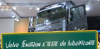 Volvo na Fenatran e teste do lubrificante