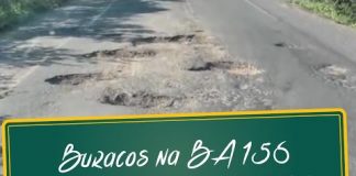 Buracos na BA 156 Buracos BA 156