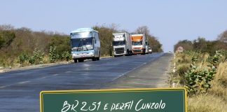Cunzolo e Rodovia BR 251 em Minas Gerais Perfil Cunzolo e BR 251 em Minas Gerais.