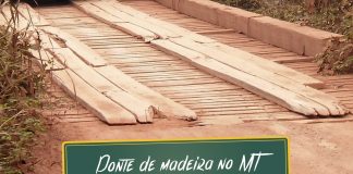 Ponte de madeira no Mato Grosso Ponte de madeira no Mato Grosso