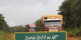 Transporte da safra 2017 no Mato Grosso Transporte da safra 2017 no MT