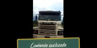 Dificuldade na estrada: caminhão quebrado Dificuldade na estrada: caminhão quebrado