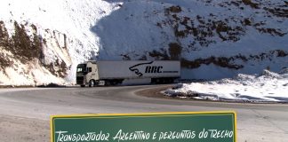 Transportador argentino e perguntas do trecho Transportador argentino e perguntas do trecho