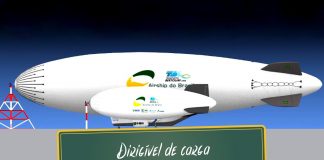 Dirigível projetado para o transporte de cargas Dirigível de carga