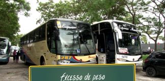Ônibus vazio com excesso de peso Ônibus vazio com excesso de peso