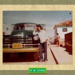 Foto enviada por Rafael de Deus Rosa: “Esse é meu pai e meu avô em 1973, com seu Chevrolet.”