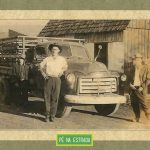Foto enviada por Ildefonso Huzek: “ Foto do inicio da década de 60, meu Pai(no centro), Lademiro HUZEK, mais conhecido como “Ladio”. O caminhão GMC 1951 rodava de Pitanga a Ponta Grossa no Paraná.”
