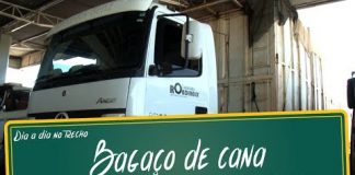 Transporte de bagaço de cana Transporte de bagaço de cana