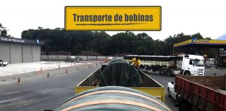Transporte de bobinas de aço Transporte de bobinas de aço