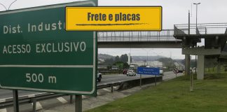 Defasagem do frete e as cores das placas de trânsito Defasagem do frete e as cores das placas de trânsito