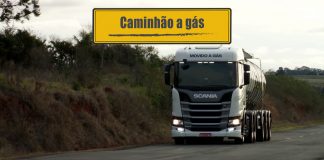 Caminhão movido a gás