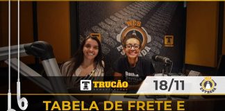 Tabela de frete e pontos de parada web estrada