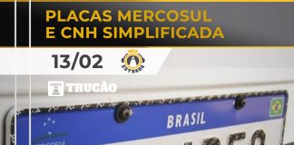 Placas Mercosul e CNH simplificada Placas Mercosul e Placas Simplificadas