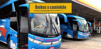 Ônibus X Caminhão motorista de ônibus
