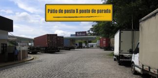 Pátio de posto X ponto de parada Falta de pontos de parada