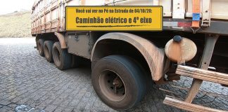 Caminhão 100% elétrico e 4º eixo no implemento 4º eixo no implemento