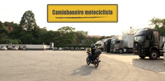 Caminhoneiro motociclista Caminhoneiro motociclista
