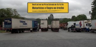 Falta de motoristas e flagra no trecho Falta de motoristas e flagra no trecho