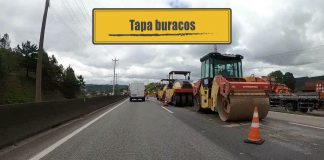 Tapa buracos na Regis Bittencourt Tapa buracos na Regis Bittencourt