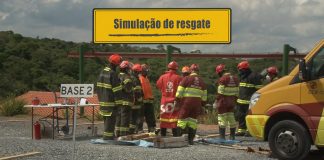 Simulação de resgate resgate
