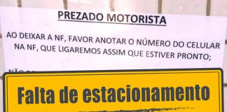 Falta de estacionamento na região portuária de Santos Falta de estacionamento na região portuária de Santos