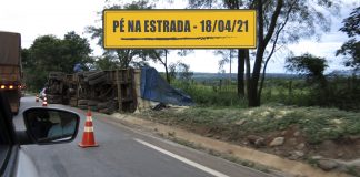 Tombamento de caminhão e dúvidas sobre o exame toxicológico Tombamento de caminhão e dúvidas sobre o exame toxicológico