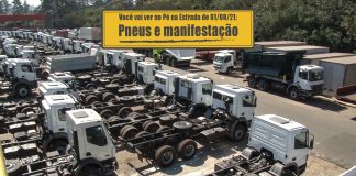 Falta de pneus e manifestação devido ao preço do diesel Falta de pneus e manifestação devido ao preço do diesel