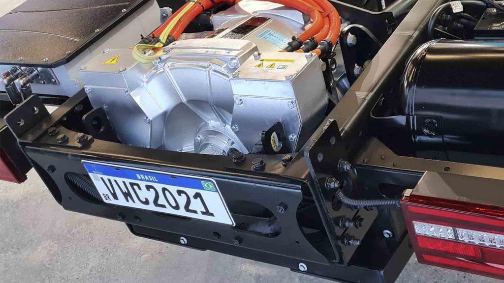 Motor elétrico traseiro do VW e-Delivery