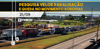 Pesquisa Veloe paralisação e queda no movimento rodovias