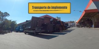 Transporte de implementos rodoviários Transporte de implementos rodoviários
