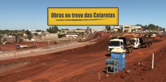 Obras no trevo das Cataratas em Cascavel/PR Obras do Trevo das Cataratas