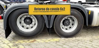 Retorno do cavalo 6×2 para puxar bitrem 7 eixos Retorno do cavalo 6x2 para puxar bitrem 7 eixos