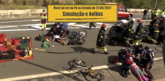 Simulação de acidente e novidades para o transporte de passageiros Simulação de acidente e novidades para o transporte de passageiros