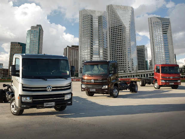 Linha Delivery da VW/MAN. Divulgação: Volkswagen Caminhões e Ônibus