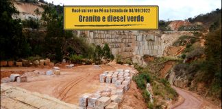 Extração de granito e diesel verde Extração de granito e diesel verde