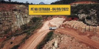 Extração de granito e combustível de fonte renovável Extração de granito e combustível de fonte renovável
