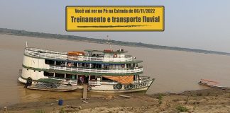 Motorista em treinamento e transporte fluvial Motorista em treinamento e transporte fluvial