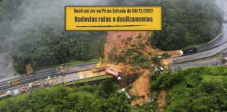 Rodovias ruins pelo Brasil e deslizamentos na BR- 376 no Paraná Rodovias ruins pelo Brasil e deslizamentos na BR- 376/PR
