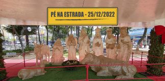 Bruto antigo na rodagem e projeto lixo limpo