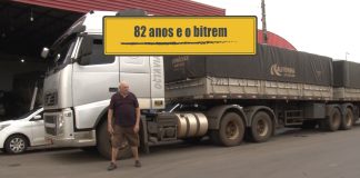 82 anos e pilotando o bitrem