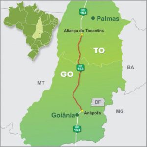 Concessionária vai cobrar pedágio por eixos suspensos de veículo com carga e documento fiscal em aberto em Goiás e Tocantins