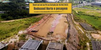 Retomada das obras do Rodoanel Norte e pesagem em movimento Retomada das obras do Rodoanel Norte e pesagem em movimento