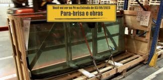 Da produção ao transporte de para-brisas e obras na Rodovia Castello Branco Para-brisa