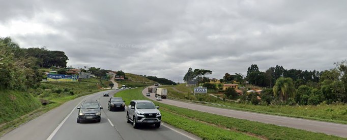 BR-376 em Campo Largo (PR). Imagem: Google Maps