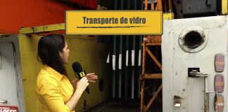 Transporte de vidros Transporte de vidro