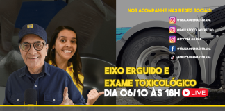 Eixo erguido e exame toxicológico – Pé na estrada news