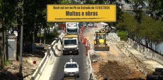Multas na Marginal Tietê e obras na Rodovia Castello Branco Marginal Tietê em São Paulo em obras