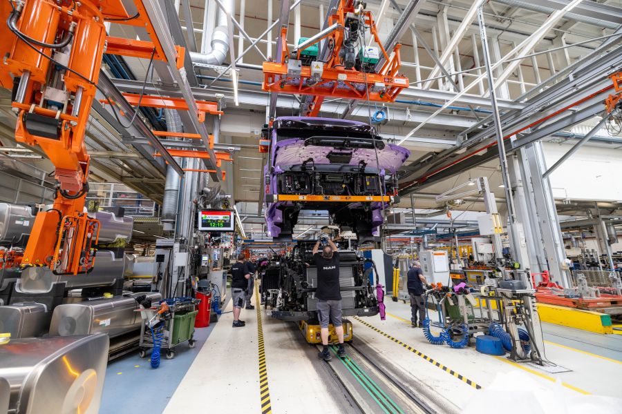 A MAN iniciou a produção em série de caminhões elétricos, em Munique, na Alemanha A MAN iniciou a produção em série de caminhões elétricos, em Munique, na Alemanha