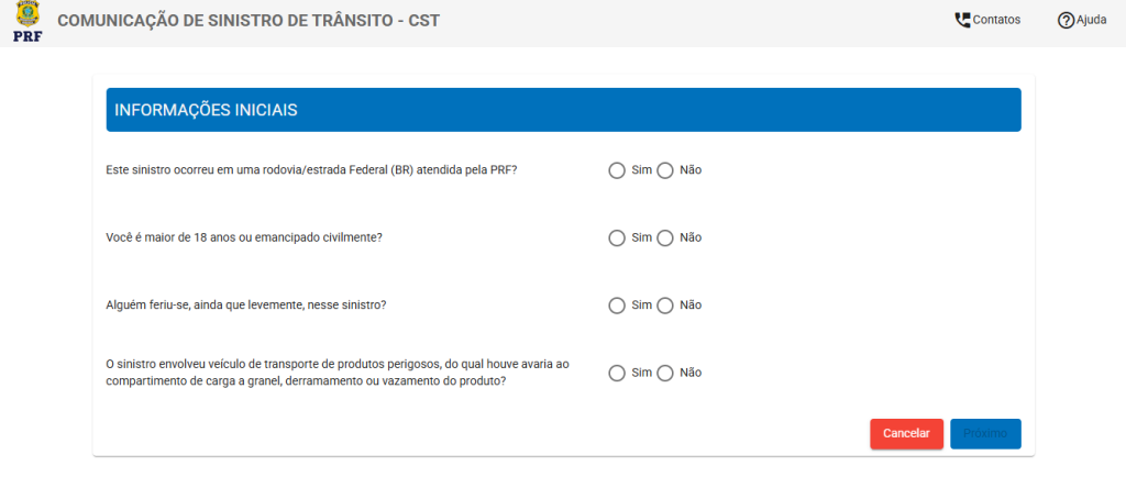 Saiba registrar um acidente na rodovia de forma online
